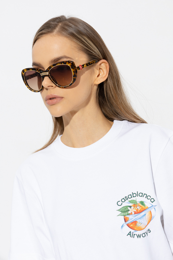 Brown cat Leight eye sunglasses Casablanca - Acetate cat-eye
